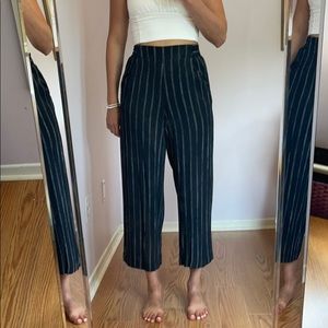 Wilfred Black Pinstripe Pants